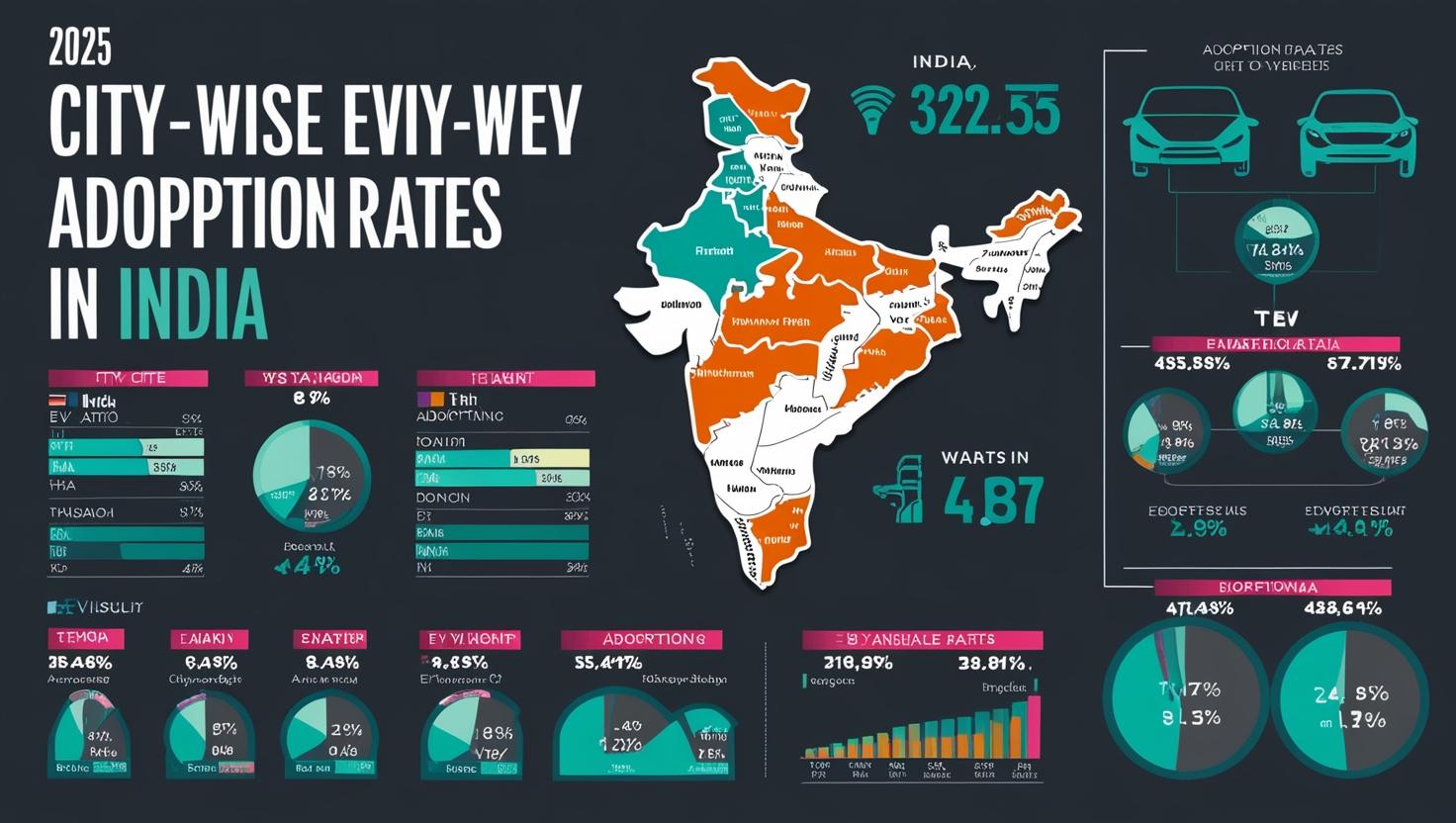 City-Wise EV Adoption in India: A 2025 Snapshot.